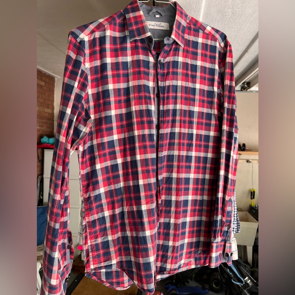 Ethan Williams button up collared shirt